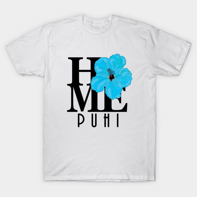 HOME Puhi Blue Hibiscus T-Shirt by Hawaii